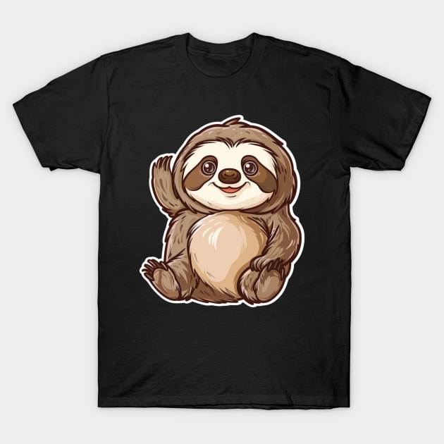 Happy Cute Sloth T-Shirt by Mary_Momerwids